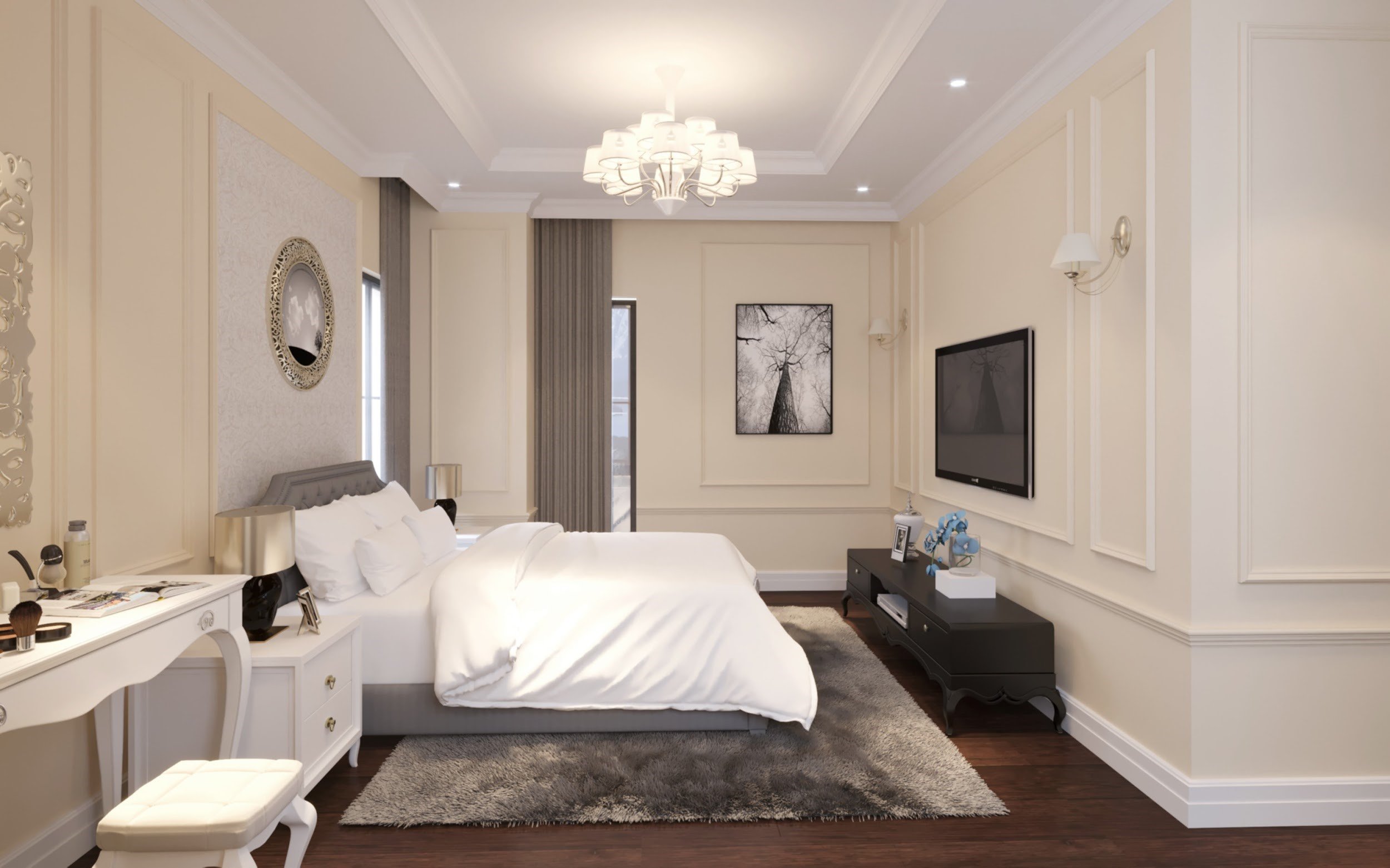 Hình 3. Có nhiều phong cách trang trí nội thất phòng ngủ đơn giản mà hiện đại