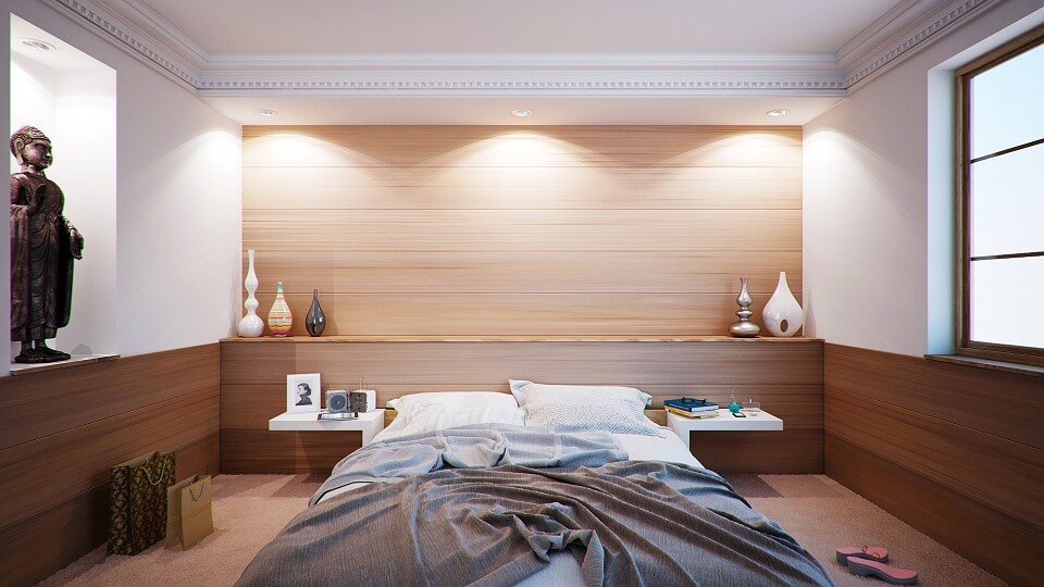 Hình 1. Thiết kế nội thất phòng ngủ hợp lý tạo được cảm giác thoải mái và dễ chịu cho người sử dụng