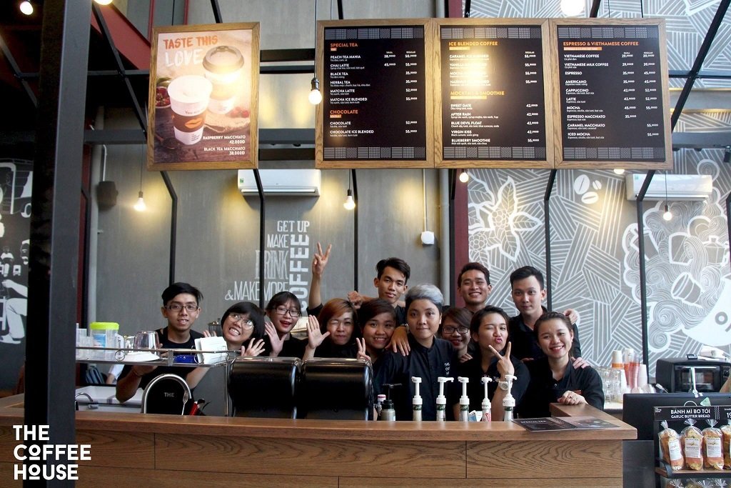 Đội ngũ nhân viên tại The coffee house