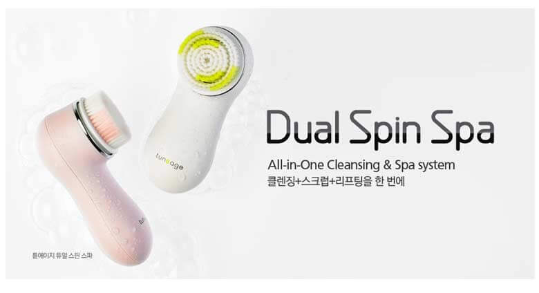 Máy rửa mặt Tune Age All in One Dual Spin Spa Cleansing 